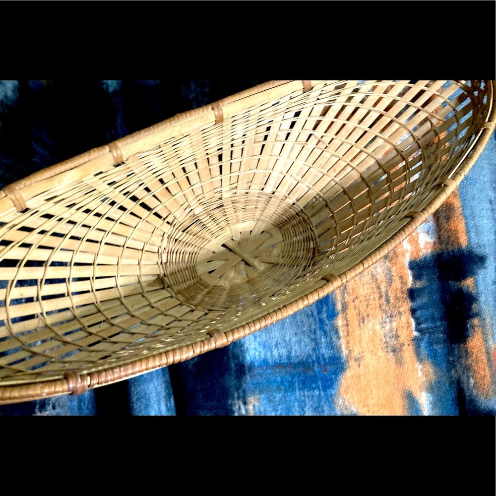 Vintage Hand Woven Basket | Unique Shape | Fall Decor | Thanksgiving | Bohemian